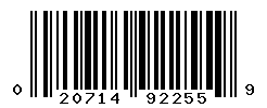 UPC barcode number 020714922559