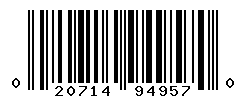 UPC barcode number 020714949570