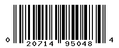 UPC barcode number 020714950484
