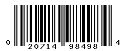 UPC barcode number 020714984984