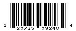 UPC barcode number 020735092484