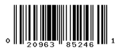 upc 020963852461 barcode image