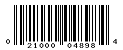 UPC barcode number 021000048984