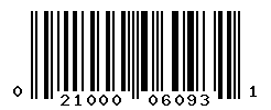 UPC barcode number 021000060931