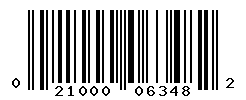 UPC barcode number 021000063482