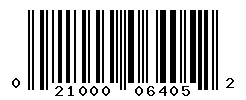 UPC barcode number 021000064052