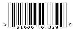 UPC barcode number 021000073399