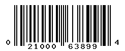 UPC barcode number 021000638994