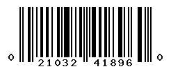 UPC barcode number 021032418960
