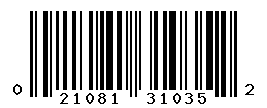 upc 021081310352 barcode image