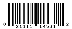 upc 021111145312 barcode image