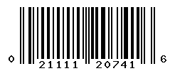upc 021111207416 barcode image