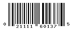 UPC barcode number 021111601375