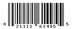 upc 021111614955 barcode image