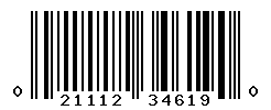 UPC barcode number 021112346190