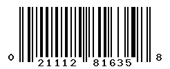 upc 021112816358 barcode image