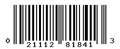 upc 021112818413 barcode image