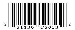 upc 021130320530 barcode image