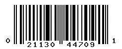 UPC barcode 021130447091