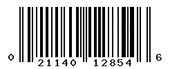 UPC barcode 021140128546