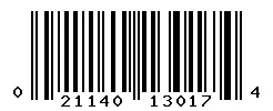 UPC barcode 021140130174