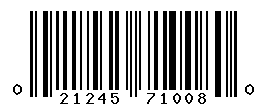 upc 021245710080 barcode image