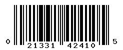 UPC barcode number 021331424105