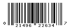 upc 021496226347 barcode image