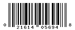 UPC barcode number 021614056948
