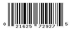 upc 021625729275 barcode image