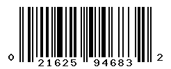 UPC barcode number 021625946832