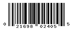 UPC barcode number 021698024055