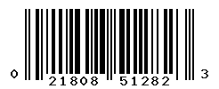 UPC barcode number 021808512823