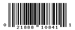 UPC barcode number 021888108411