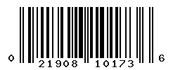 UPC barcode number 021908101736