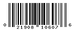 UPC barcode number 021908106076