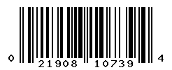 UPC barcode number 021908107394