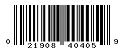 UPC barcode 021908404059