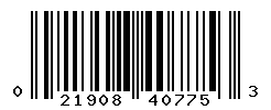 UPC barcode number 021908407753