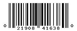 UPC barcode number 021908416380