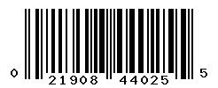 UPC barcode number 021908440255