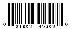 UPC barcode number 021908453088