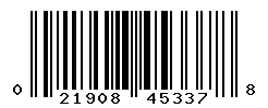 UPC barcode number 021908453378