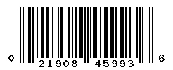 UPC barcode number 021908459936