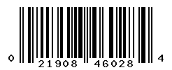 UPC barcode number 021908460284