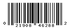 UPC barcode number 021908462882