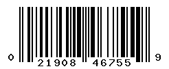 UPC barcode number 021908467559