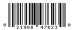 UPC barcode number 021908476230