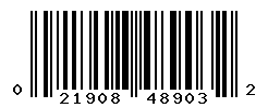 UPC barcode number 021908489032