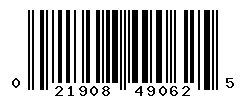 UPC barcode number 021908490625